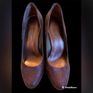 Jessica Simpson faux snake shoes